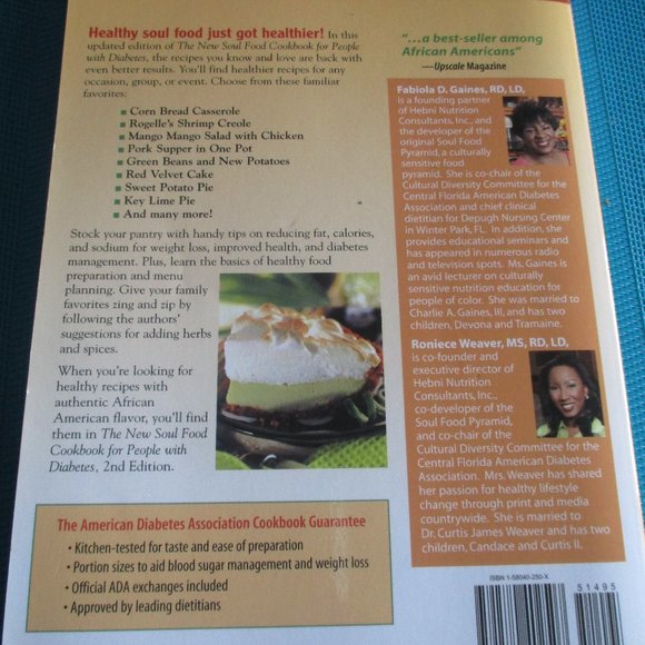 The New SOUL FOOD Cookbook for People with Diabetes - Picture 2 of 3